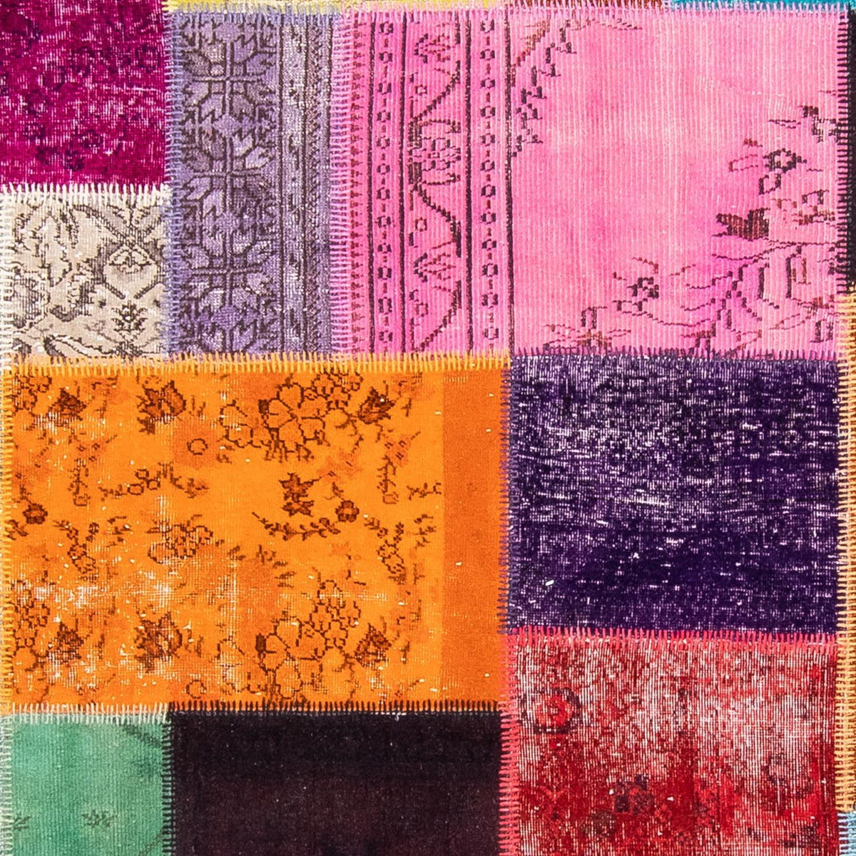 Patchwork tapijt - 365 x 275 cm - veelkleurig