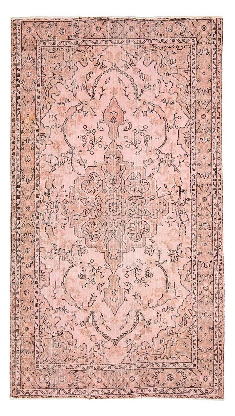 Vintage tapijt - 263 x 155 cm - roze