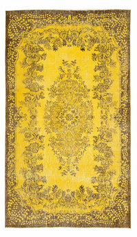 Vintage tapijt - 294 x 173 cm - goud