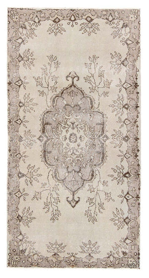 Loper Vintage tapijt - 213 x 112 cm - beige