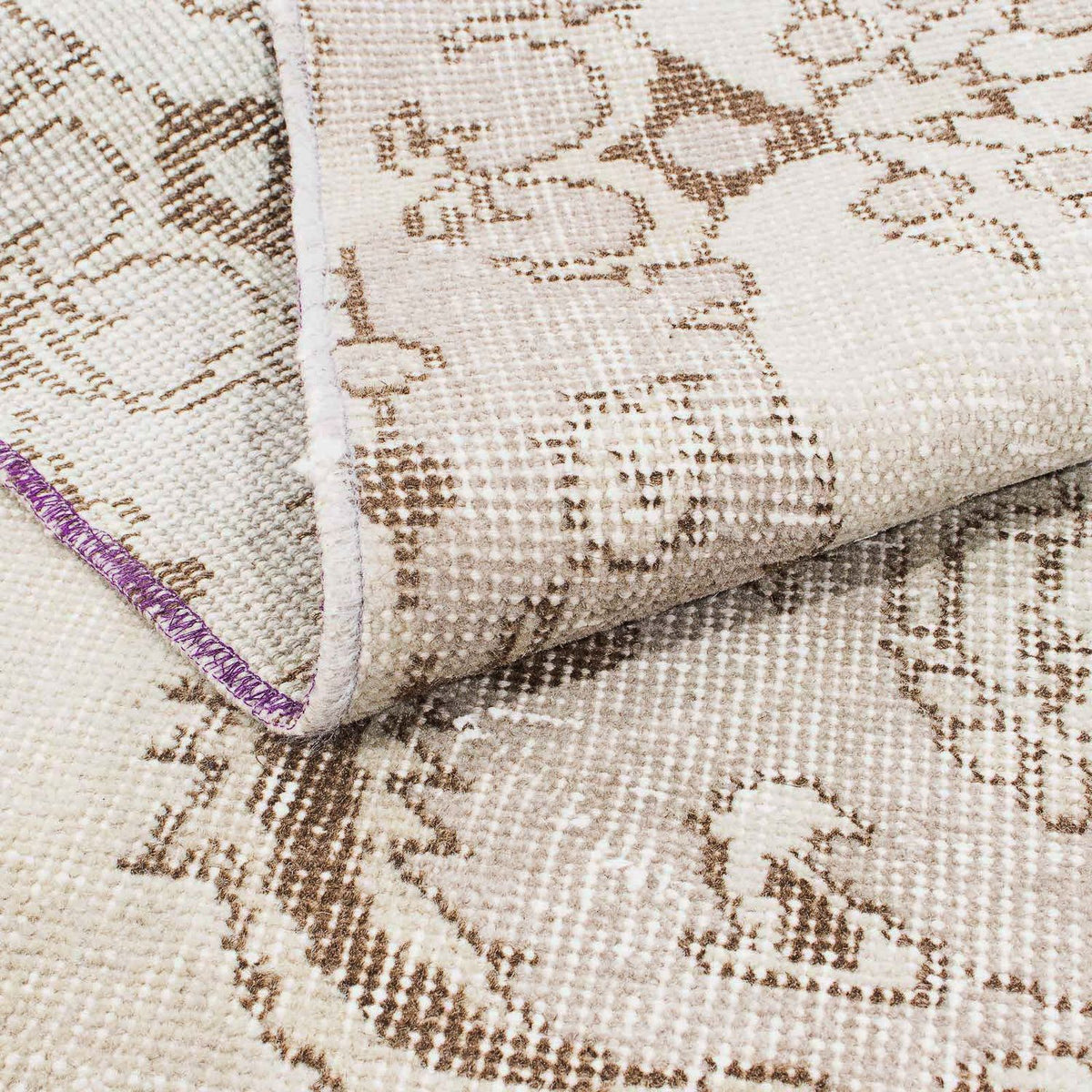 Loper Vintage tapijt - 213 x 112 cm - beige