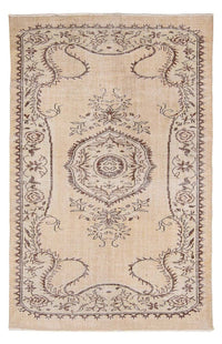 Vintage tapijt - 267 x 178 cm - licht beige