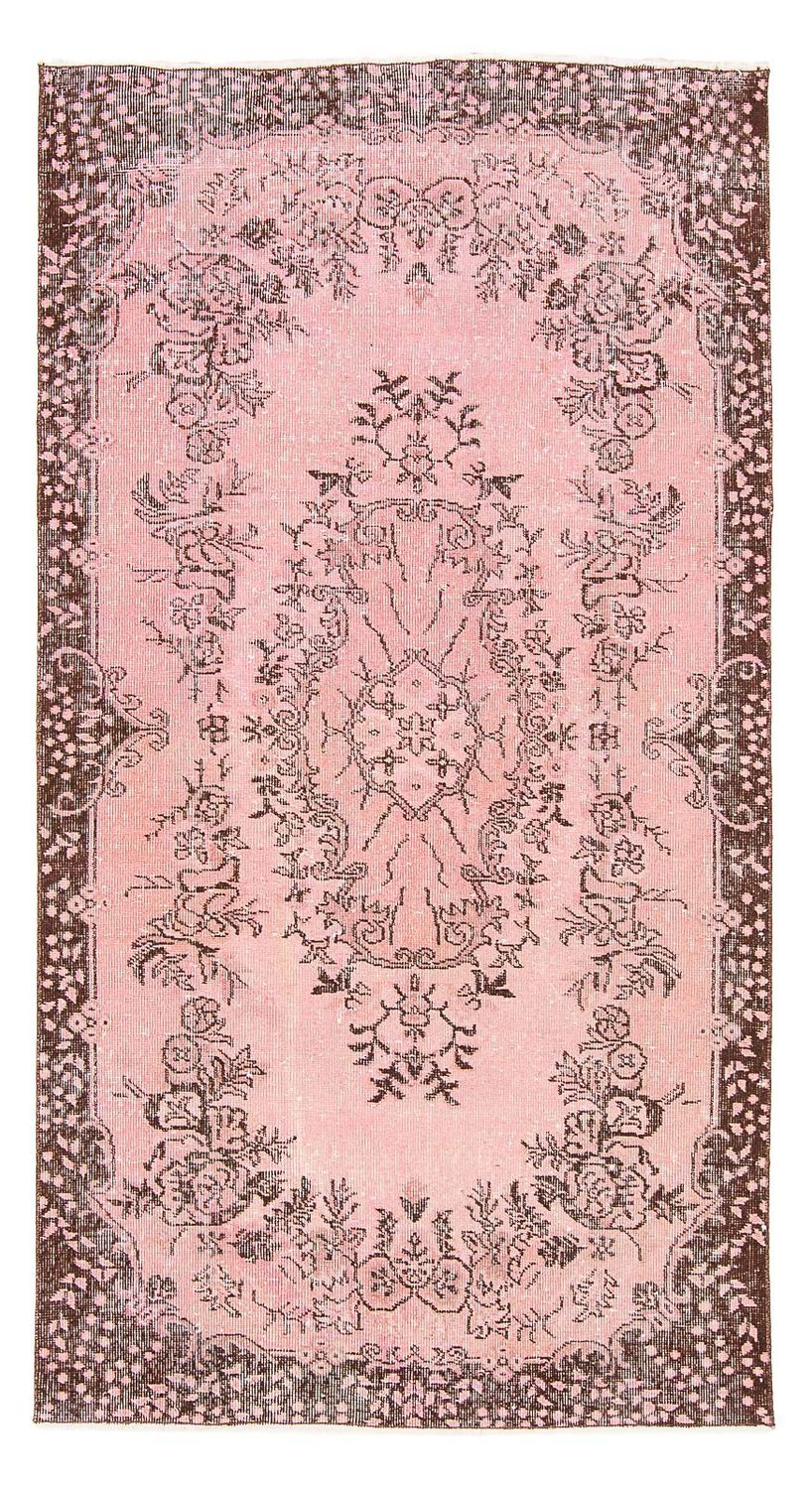 Vintage tapijt - 217 x 118 cm - roze