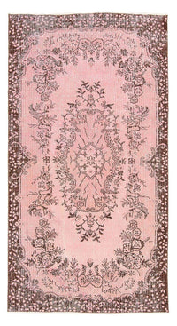 Vintage tapijt - 217 x 118 cm - roze
