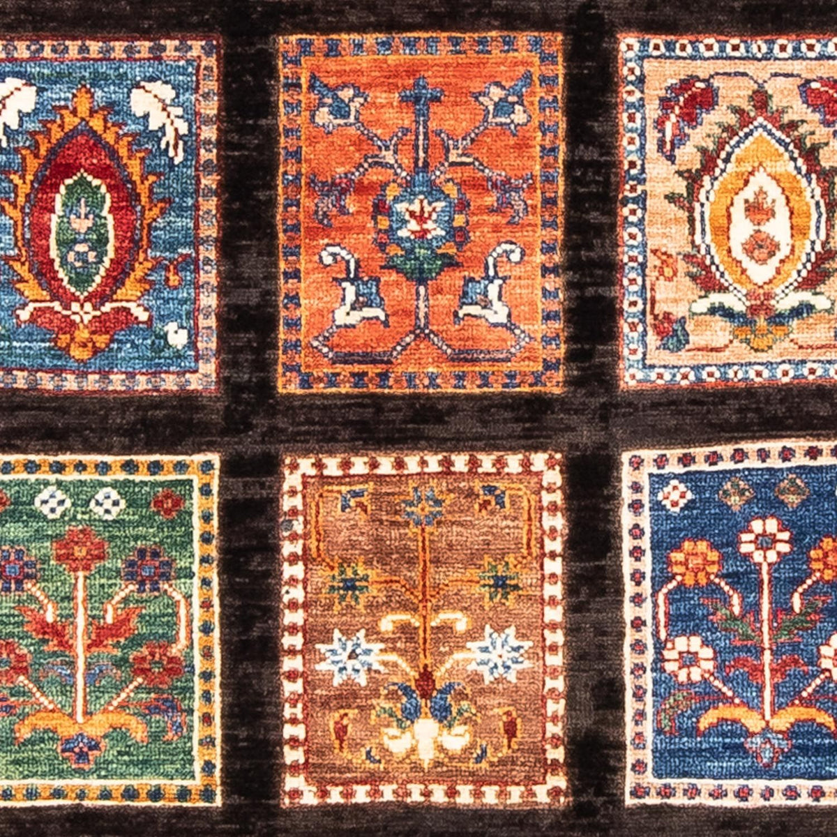 Loper Ziegler tapijt - 197 x 73 cm - donkerbruin