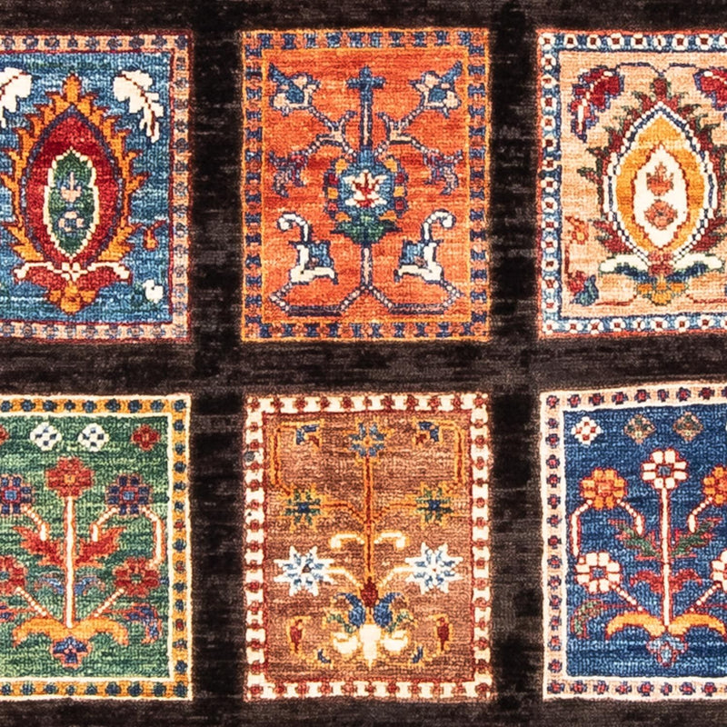 Loper Ziegler tapijt - 197 x 73 cm - donkerbruin