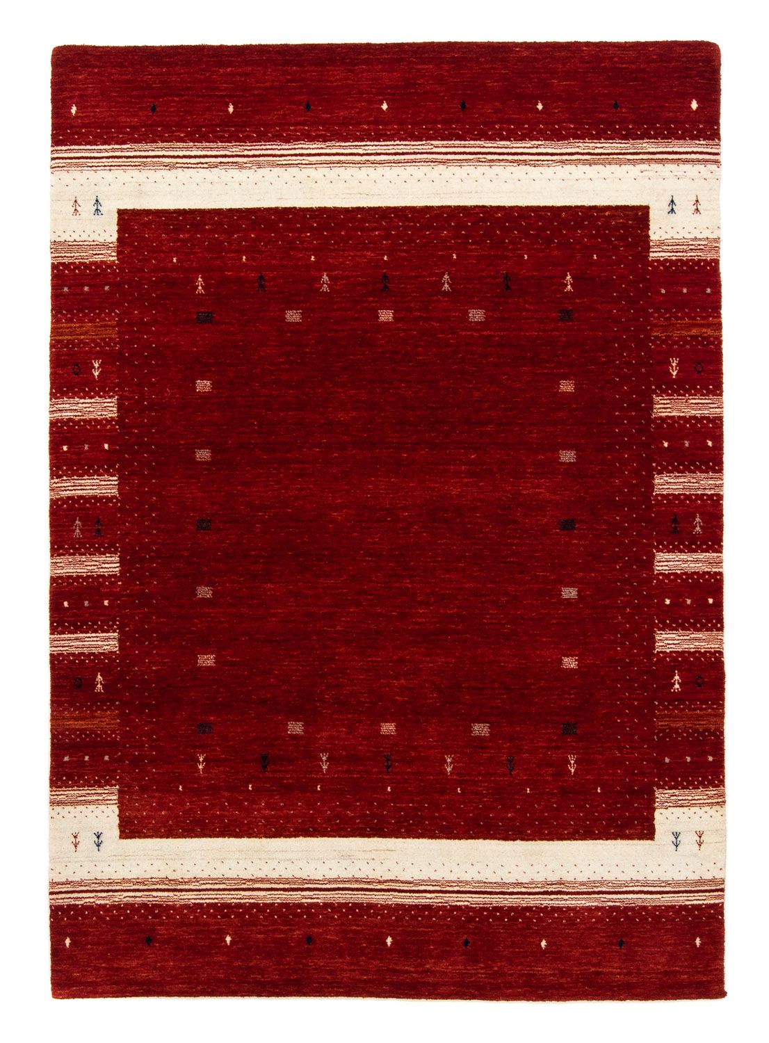 Gabbeh Tapijt - Loribaft Perzisch - 203 x 141 cm - rood