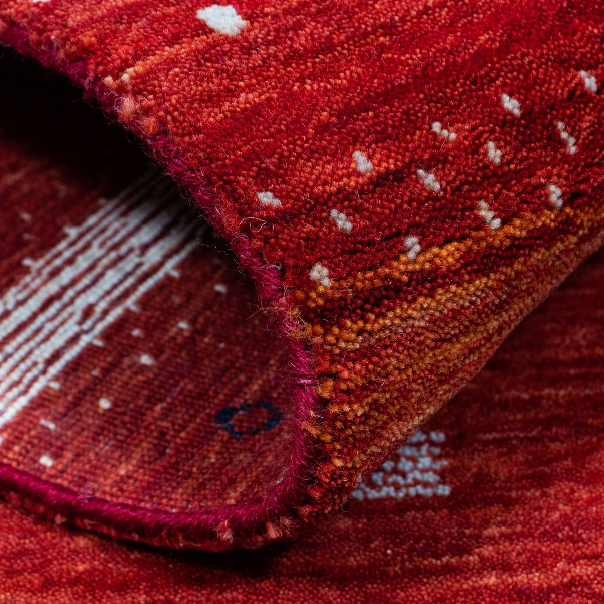 Gabbeh Tapijt - Loribaft Perzisch - 204 x 142 cm - rood