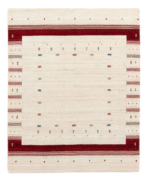 Gabbeh Tapijt - Loribaft Perzisch - 198 x 145 cm - beige