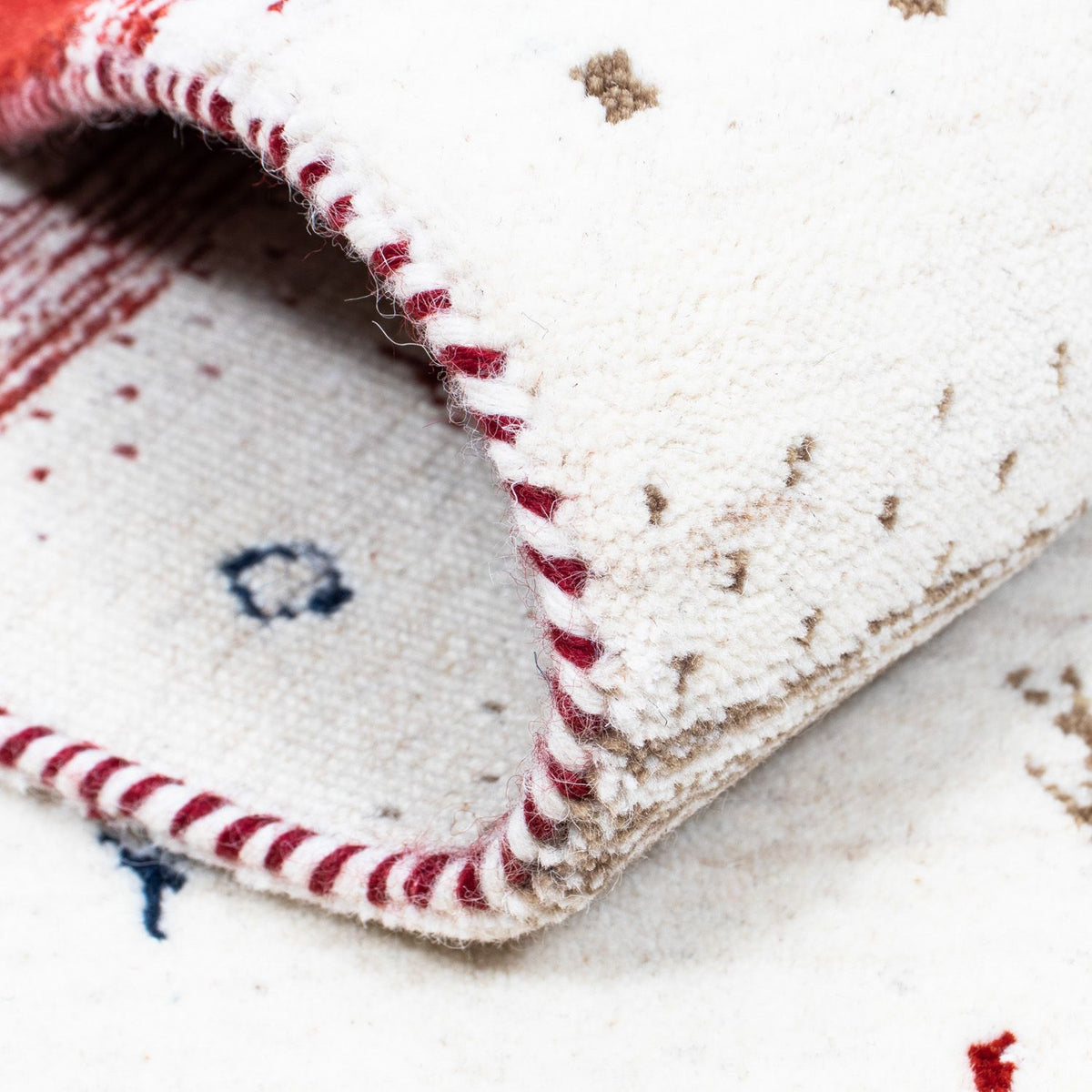 Gabbeh Tapijt - Loribaft Perzisch - 198 x 145 cm - beige