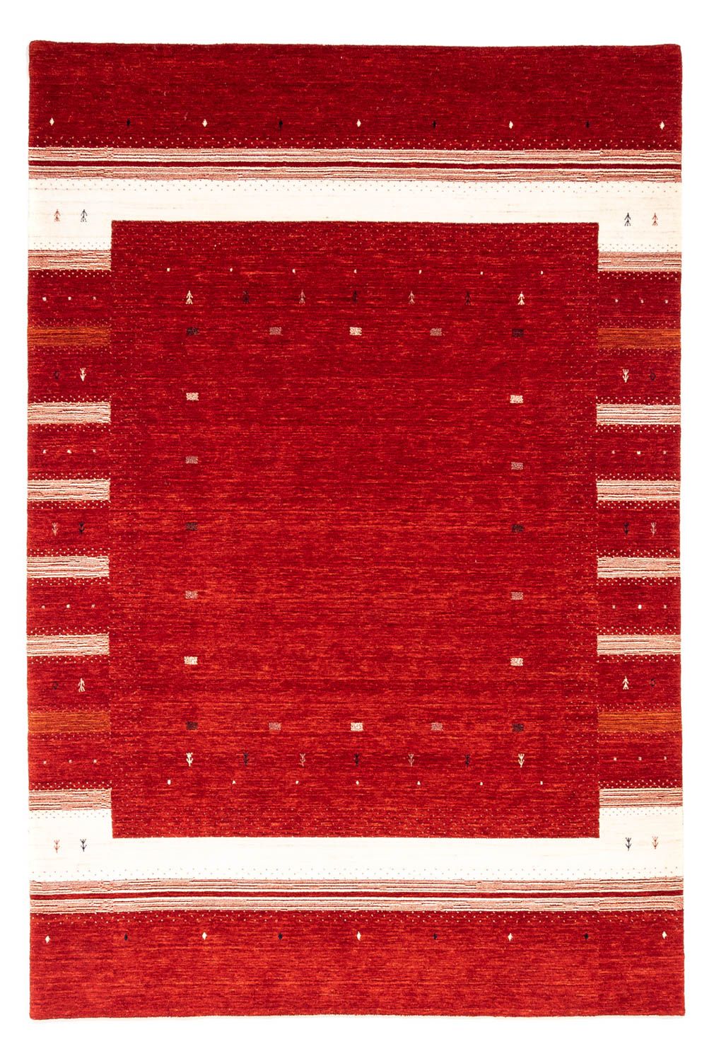 Gabbeh Tapijt - Loribaft Perzisch - 296 x 203 cm - rood