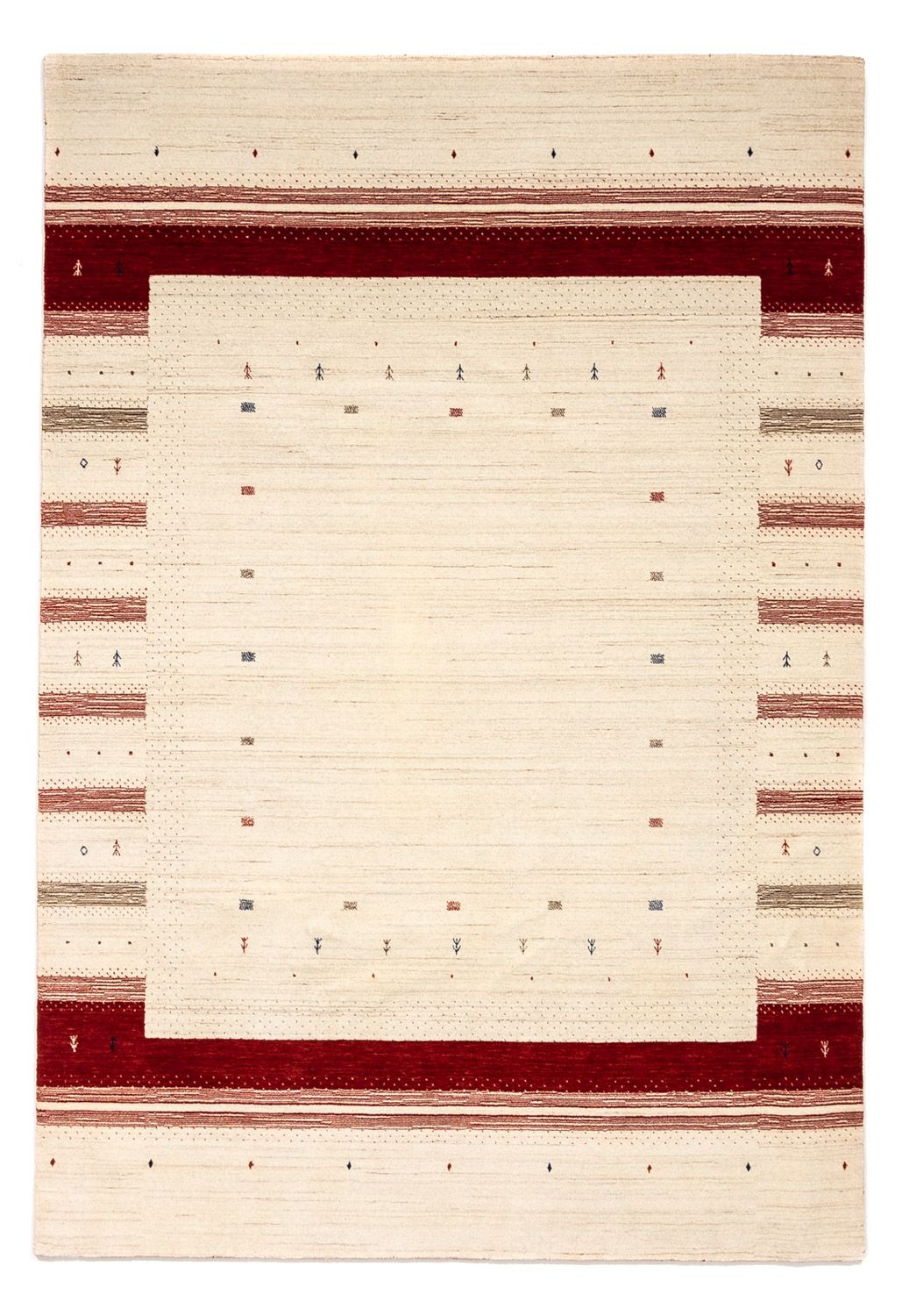 Gabbeh Tapijt - Loribaft Perzisch - 304 x 207 cm - beige