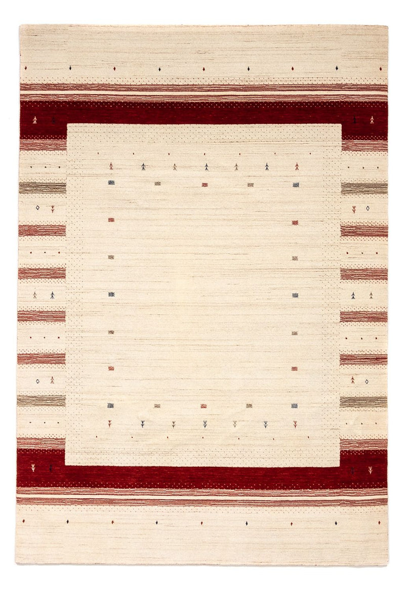 Gabbeh Tapijt - Loribaft Perzisch - 304 x 207 cm - beige