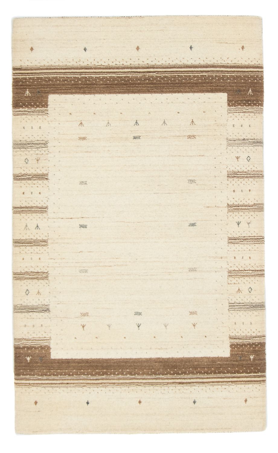 Gabbeh Tapijt - Loribaft Perzisch - 160 x 94 cm - beige
