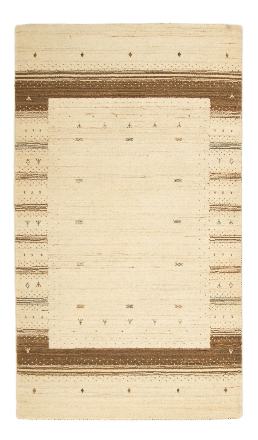 Gabbeh Tapijt - Loribaft Perzisch - 160 x 93 cm - beige