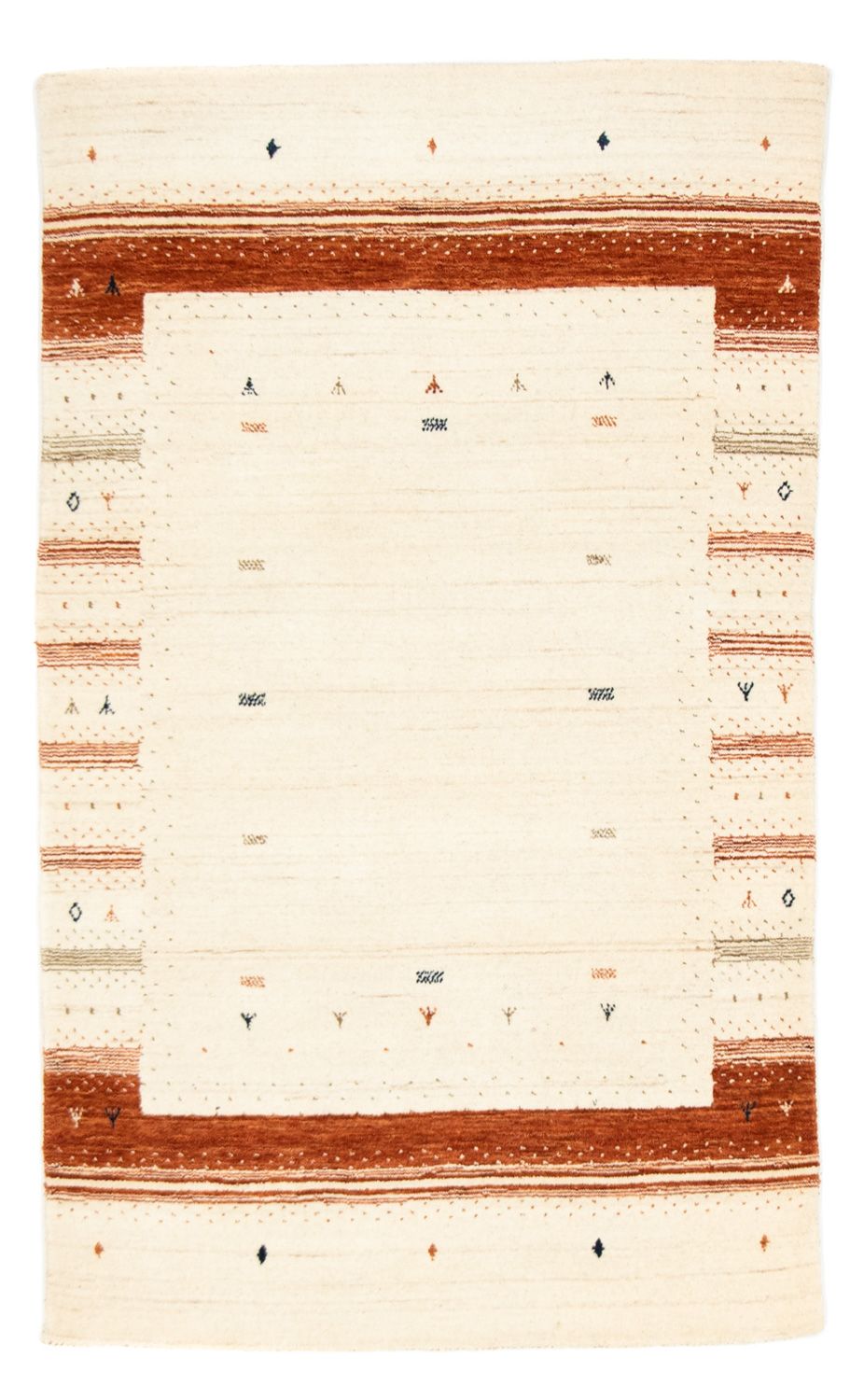 Gabbeh Tapijt - Loribaft Perzisch - 160 x 94 cm - beige