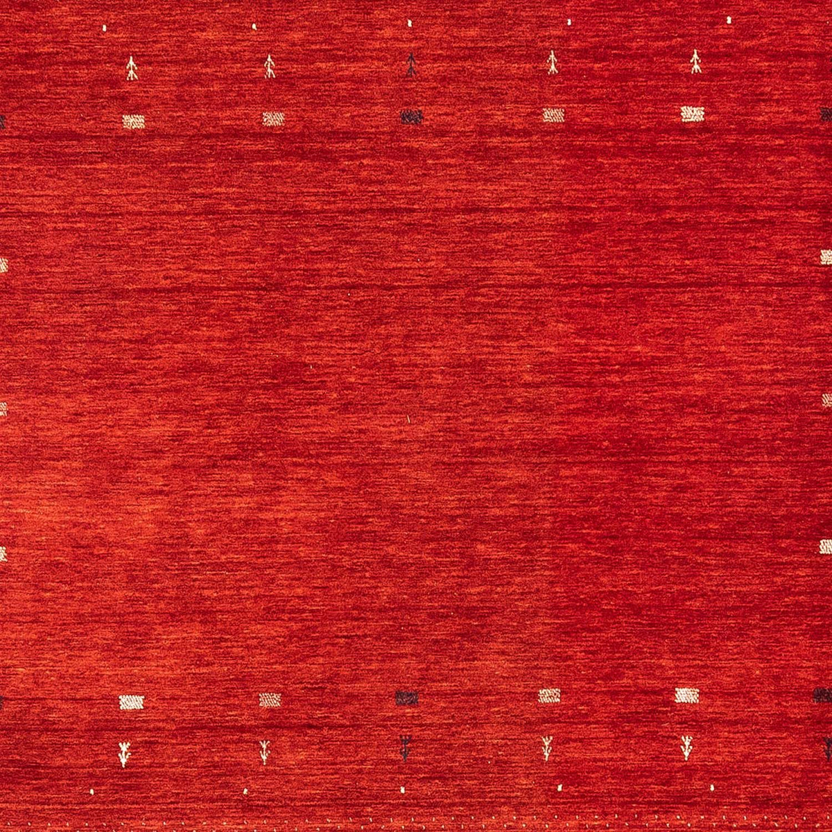 Gabbeh Tapijt - Loribaft Perzisch vierkant  - 256 x 249 cm - rood