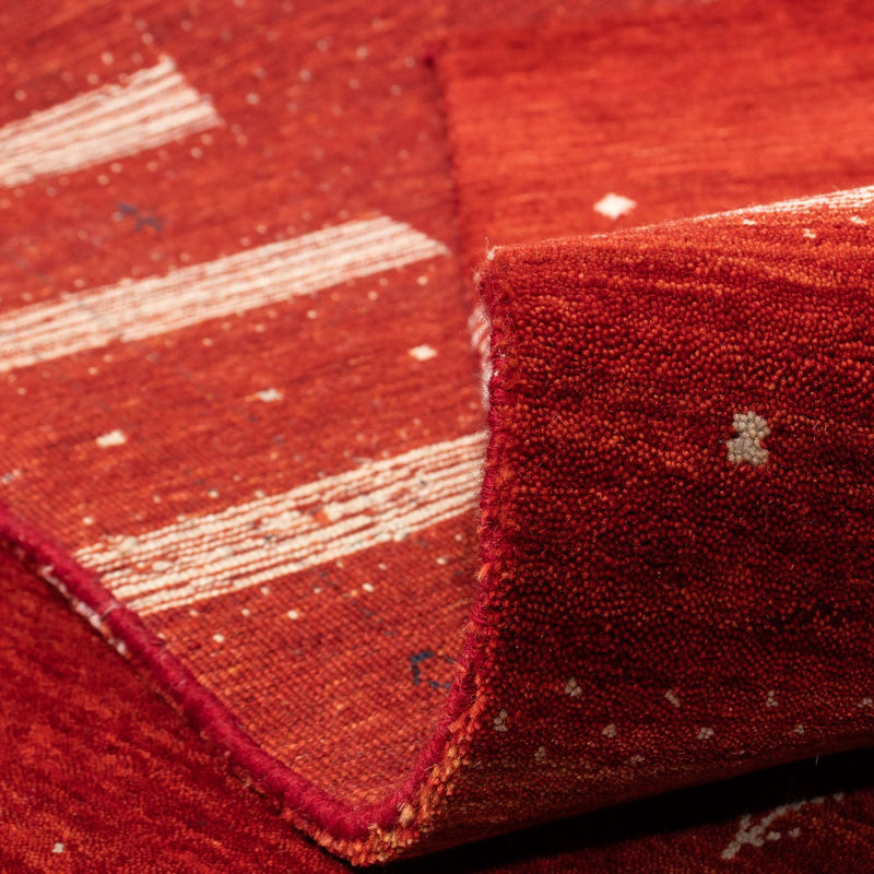 Gabbeh Tapijt - Loribaft Perzisch vierkant  - 256 x 249 cm - rood