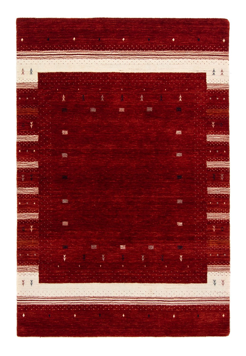 Gabbeh Tapijt - Loribaft Perzisch - 204 x 140 cm - rood