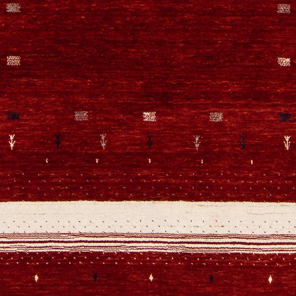 Gabbeh Tapijt - Loribaft Perzisch - 204 x 140 cm - rood