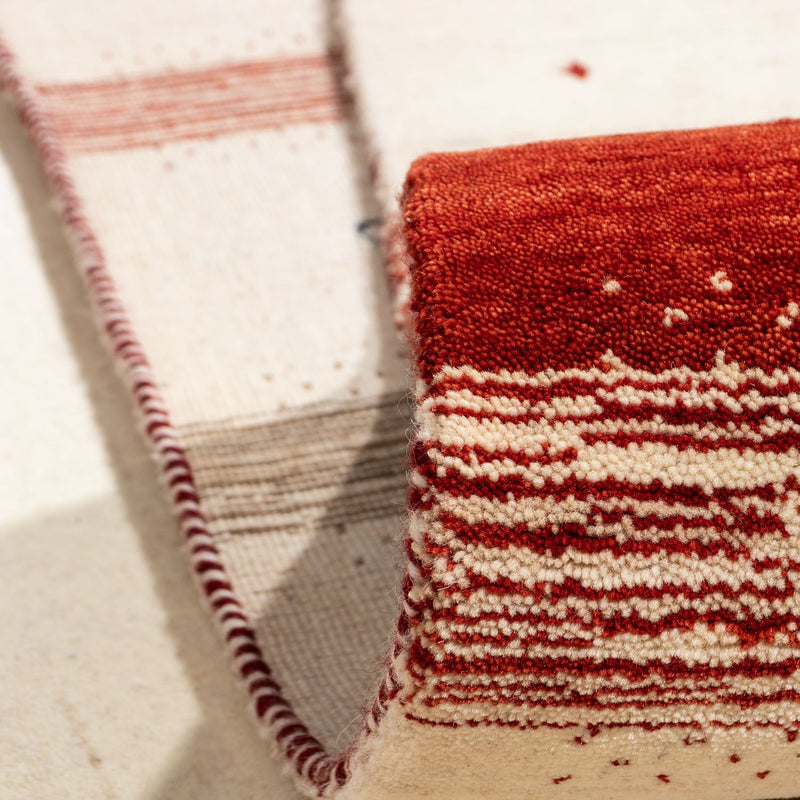 Gabbeh Tapijt - Loribaft Perzisch - 346 x 254 cm - beige