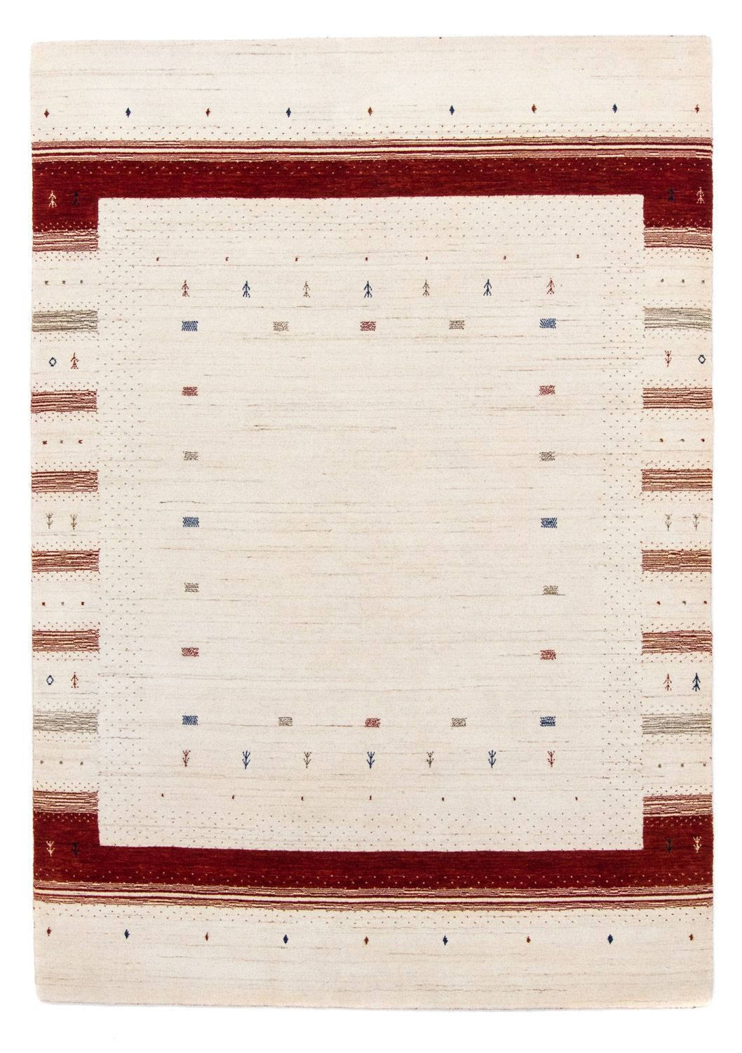 Gabbeh Tapijt - Loribaft Perzisch - 245 x 170 cm - beige