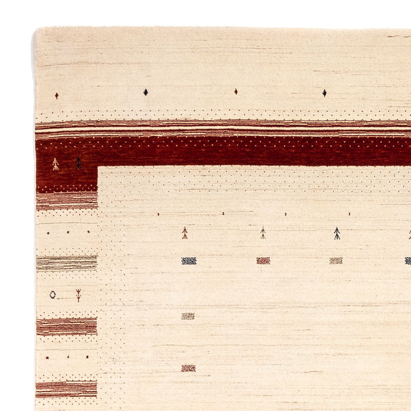 Gabbeh Tapijt - Loribaft Perzisch vierkant  - 255 x 255 cm - beige