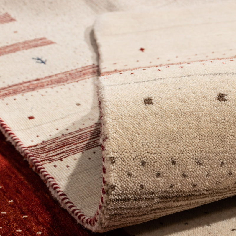 Gabbeh Tapijt - Loribaft Perzisch vierkant  - 255 x 255 cm - beige