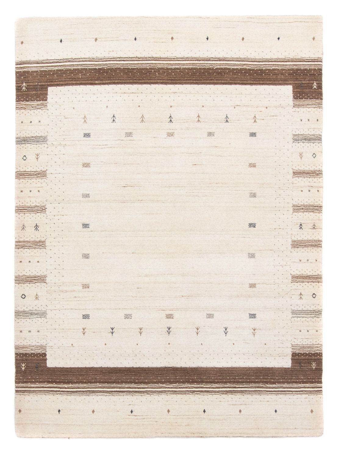 Gabbeh Tapijt - Loribaft Perzisch - 200 x 145 cm - beige