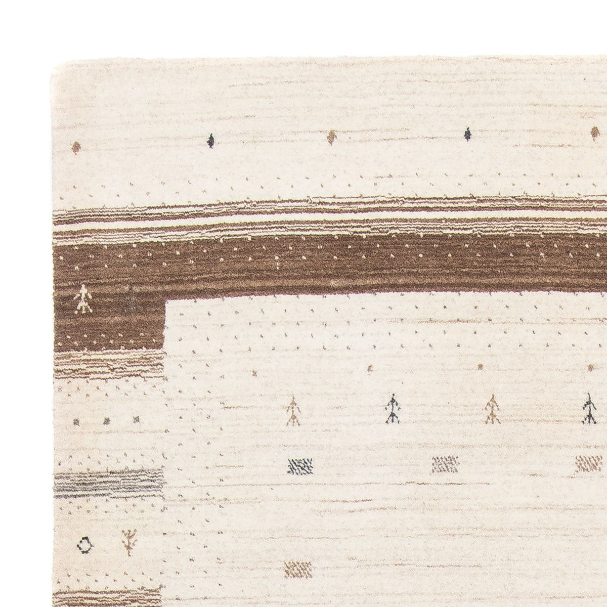 Gabbeh Tapijt - Loribaft Perzisch - 200 x 145 cm - beige
