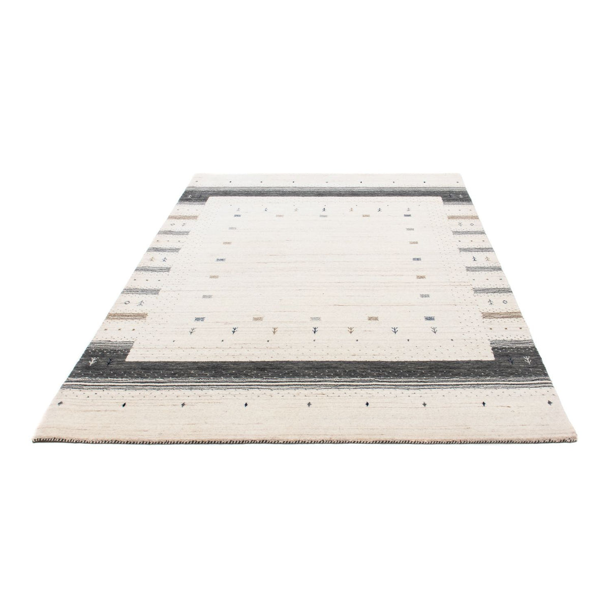 Gabbeh Tapijt - Loribaft Perzisch - 200 x 145 cm - beige