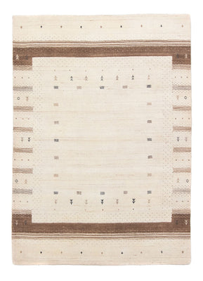 Gabbeh Tapijt - Loribaft Perzisch - 201 x 144 cm - beige