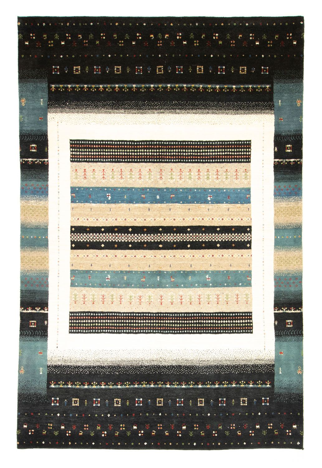 Gabbeh Tapijt - Loribaft Perzisch - 246 x 169 cm - veelkleurig