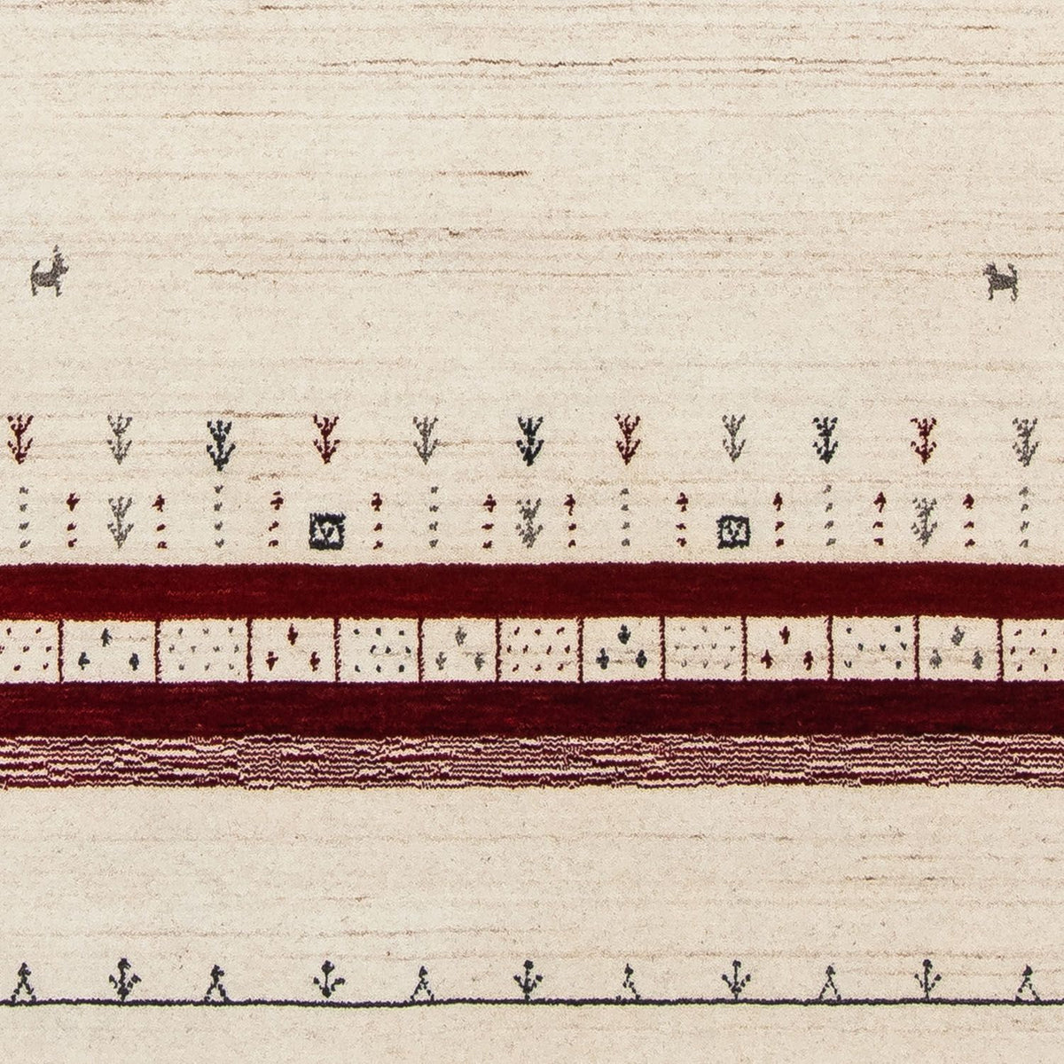 Gabbeh Tapijt - Loribaft Perzisch - 200 x 138 cm - beige