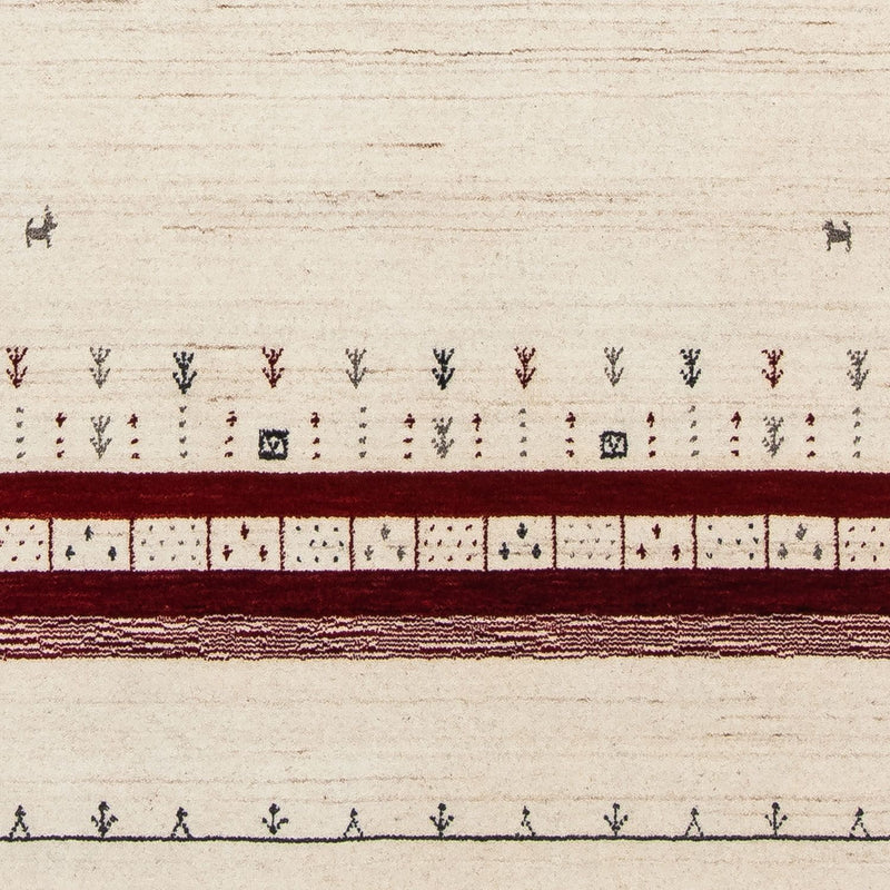 Gabbeh Tapijt - Loribaft Perzisch - 200 x 138 cm - beige