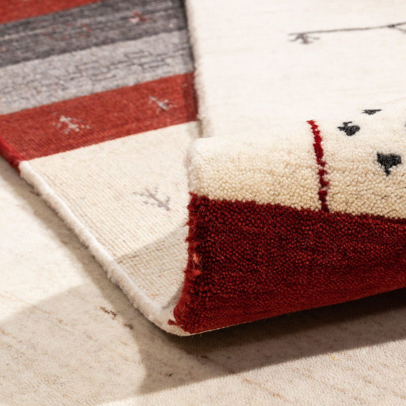 Gabbeh Tapijt - Loribaft Perzisch - 350 x 248 cm - beige