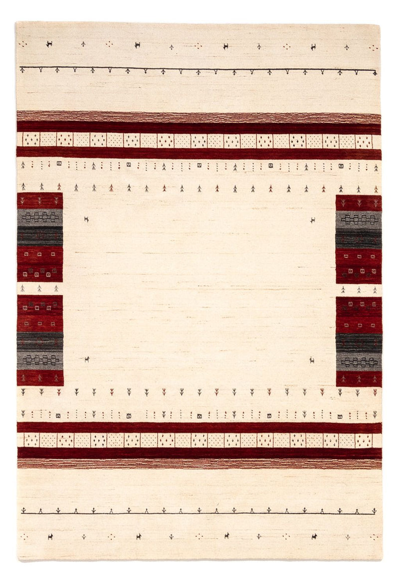 Gabbeh Tapijt - Loribaft Perzisch - 298 x 201 cm - beige