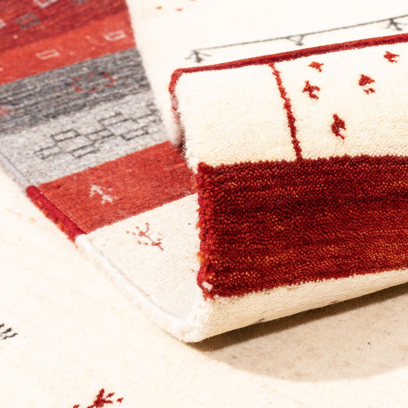 Gabbeh Tapijt - Loribaft Perzisch - 298 x 201 cm - beige