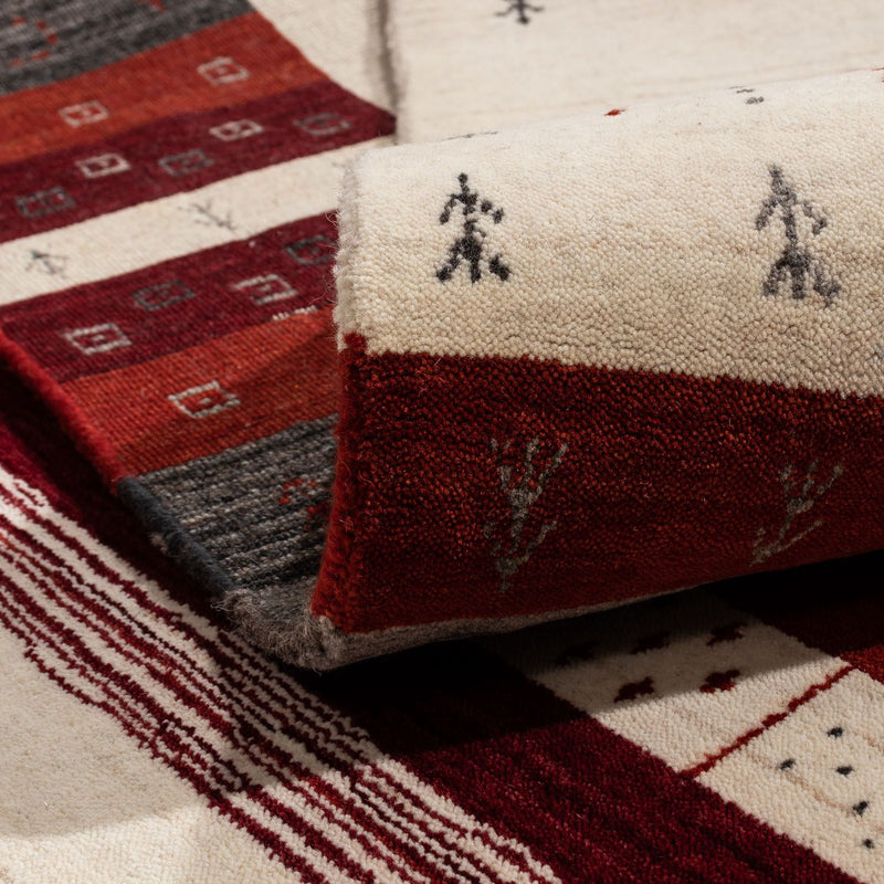 Gabbeh Tapijt - Loribaft Perzisch - 250 x 198 cm - beige