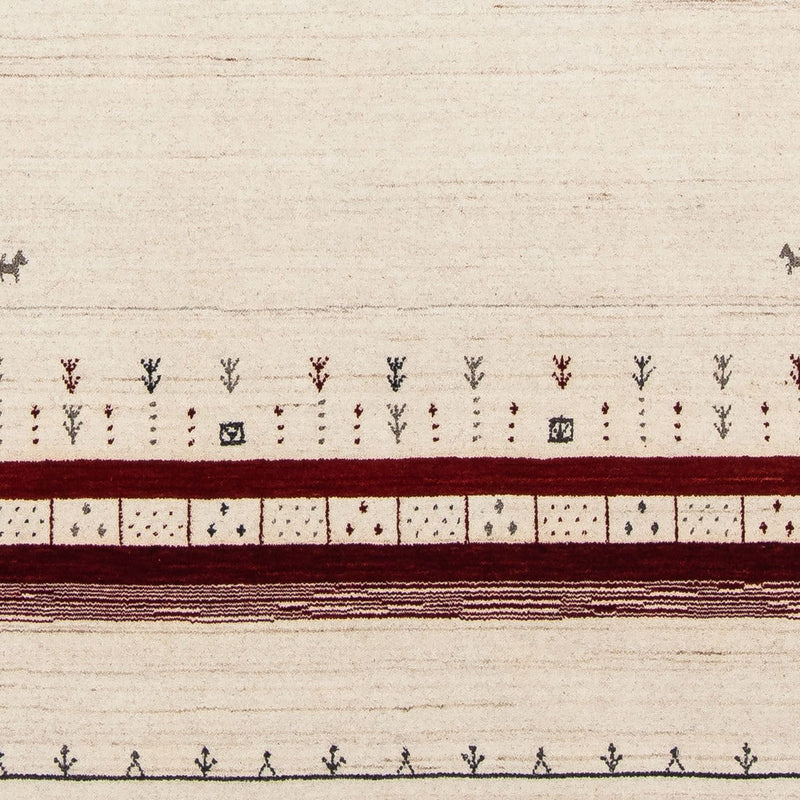 Gabbeh Tapijt - Loribaft Perzisch - 200 x 143 cm - beige