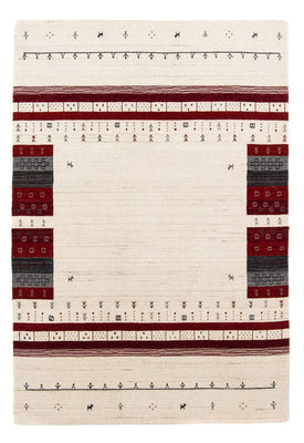 Gabbeh Tapijt - Loribaft Perzisch - 201 x 140 cm - beige