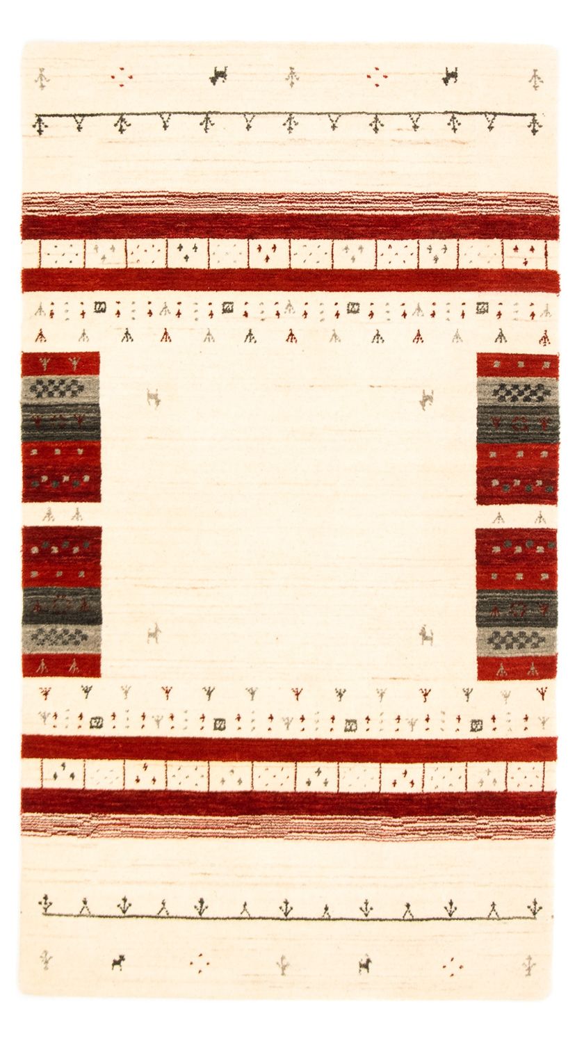 Gabbeh Tapijt - Loribaft Perzisch - 161 x 92 cm - beige