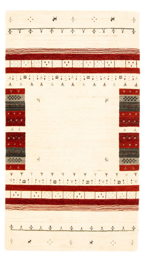 Gabbeh Tapijt - Loribaft Perzisch - 161 x 92 cm - beige