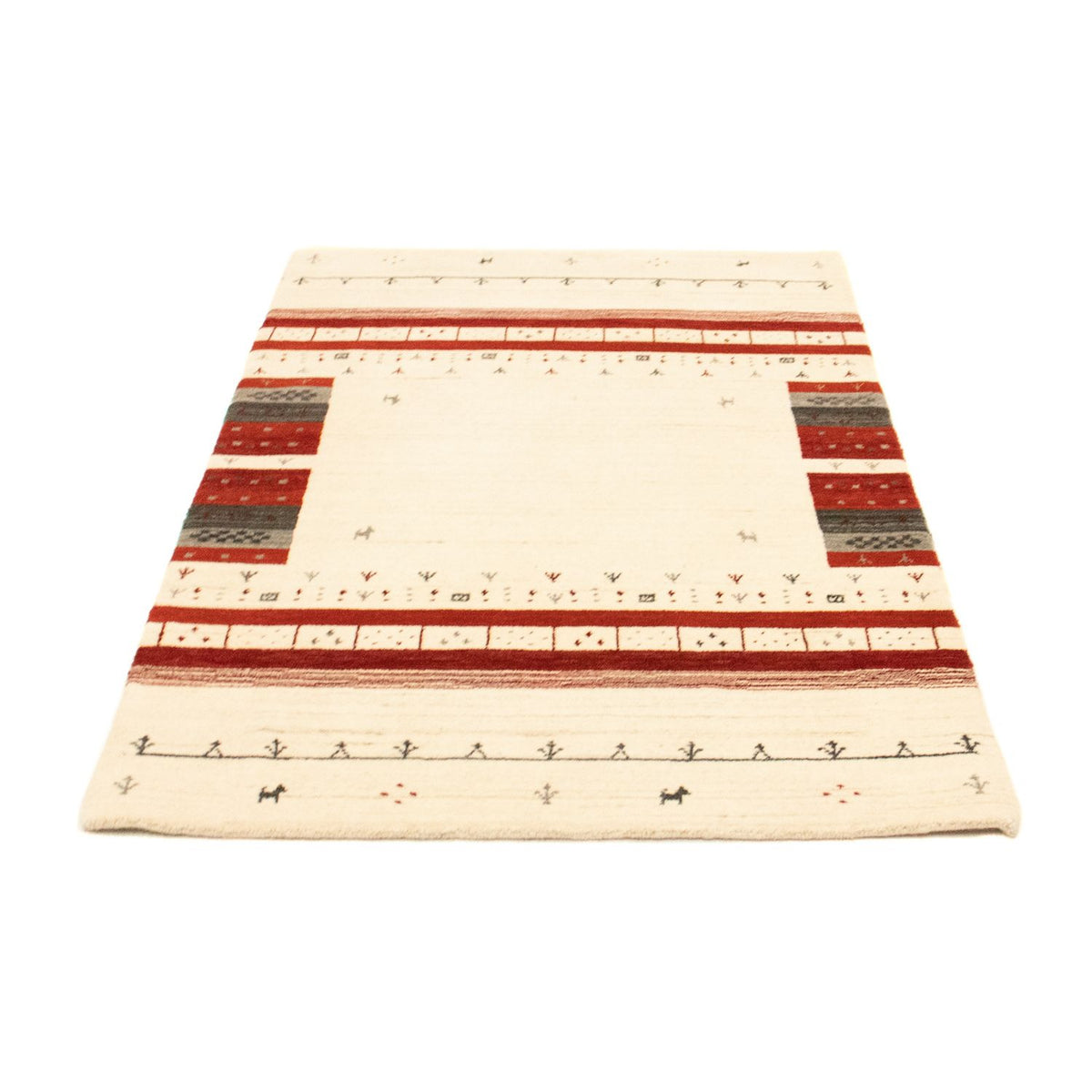 Gabbeh Tapijt - Loribaft Perzisch - 161 x 92 cm - beige
