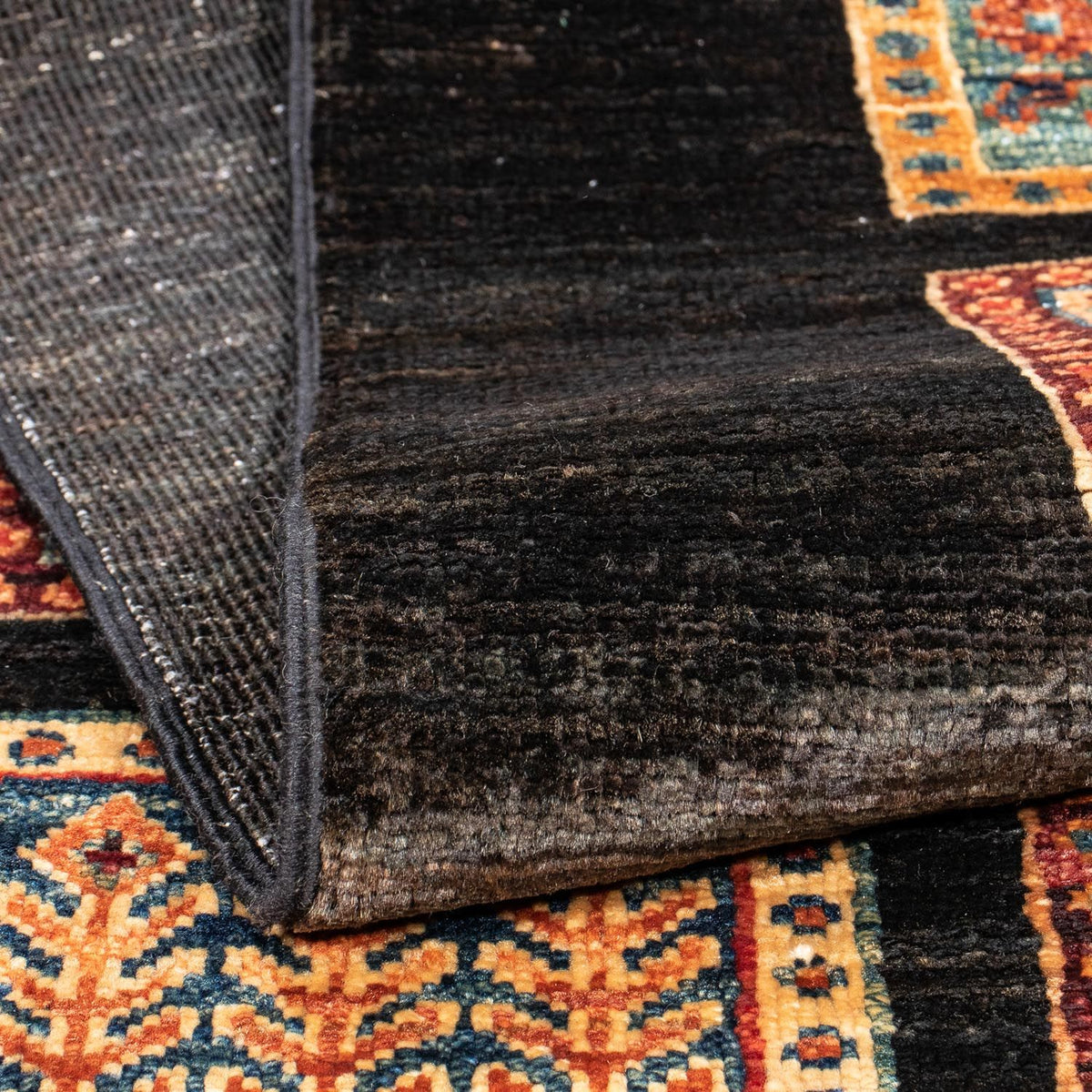 Loper Ziegler tapijt - 248 x 76 cm - donkerblauw