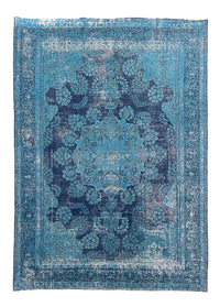 Vintage tapijt - 333 x 258 cm - blauw