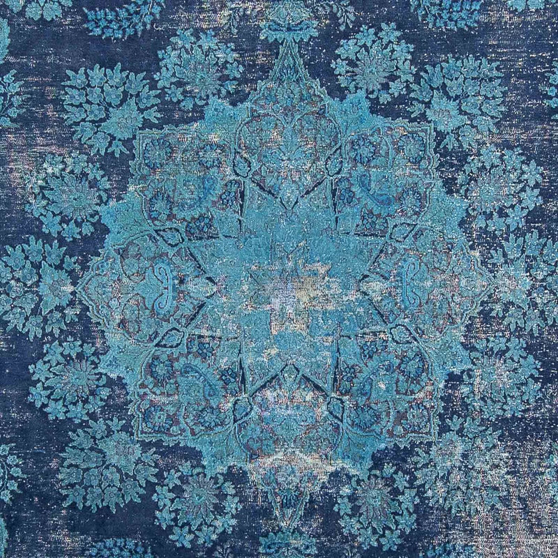 Vintage tapijt - 333 x 258 cm - blauw
