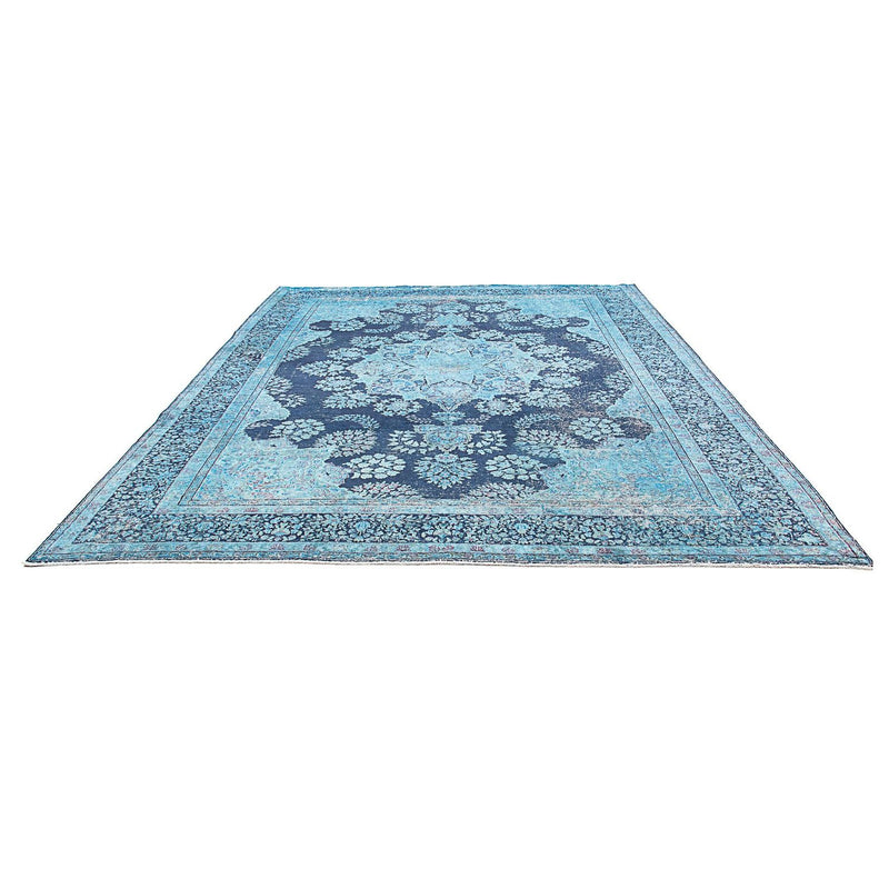 Vintage tapijt - 333 x 258 cm - blauw
