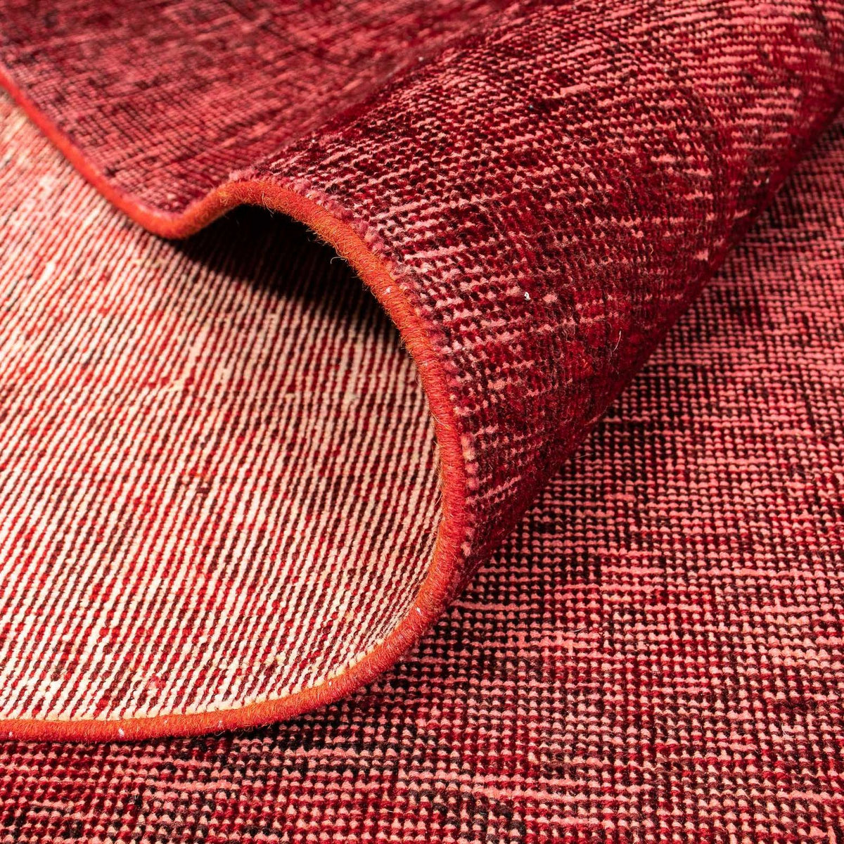 Vintage tapijt - 401 x 302 cm - donkerrood