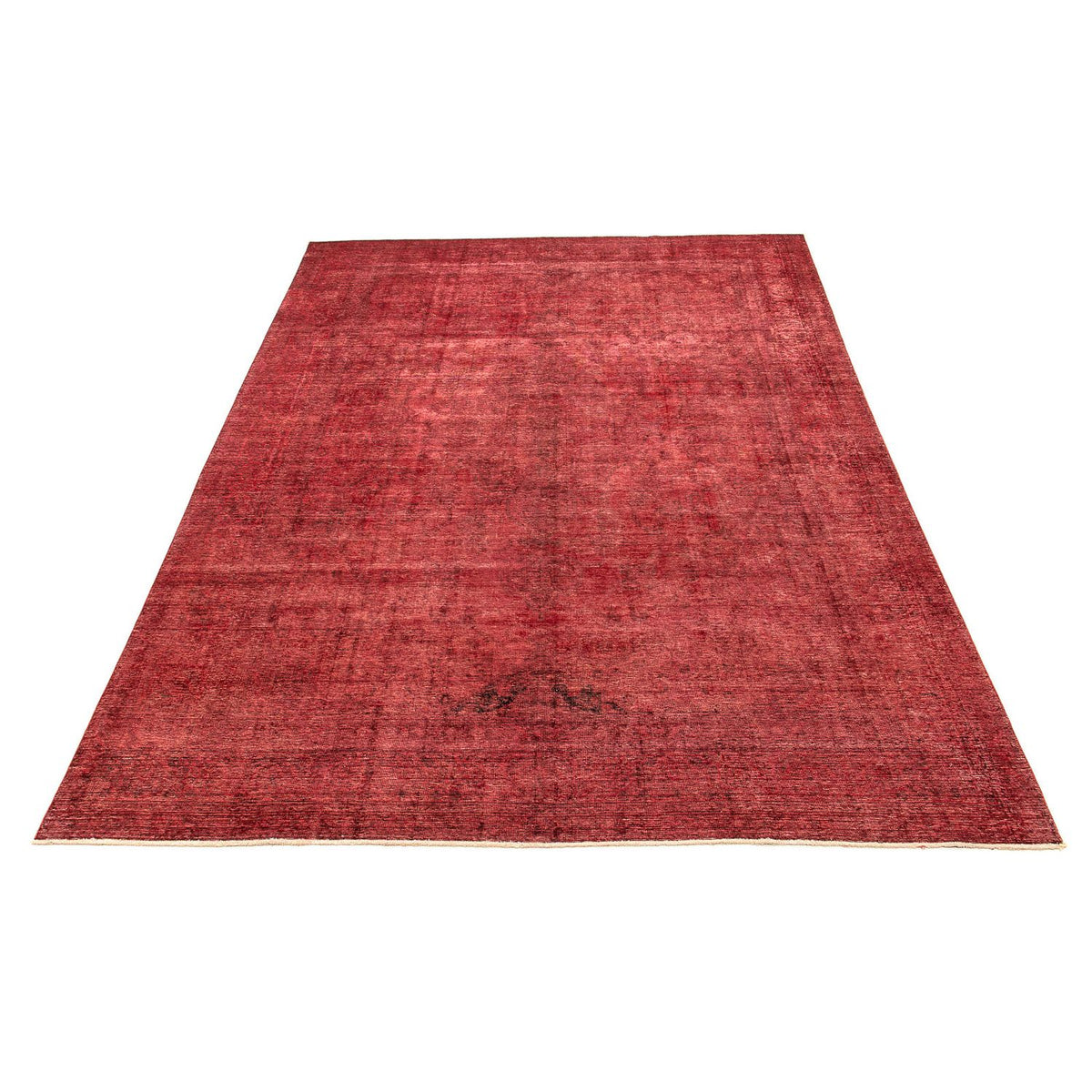 Vintage tapijt - 401 x 302 cm - donkerrood